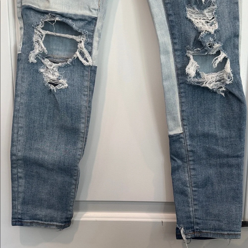 American Eagle Outfitters Super Stretch High-Rise two-tone Jeggings Size 10